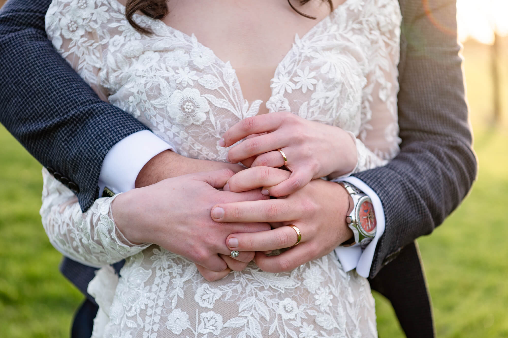 Milton Keynes Wedding Photographer Chloe Bolam - Furtho Manor Farm Wedding - Couple Portrait - Rings