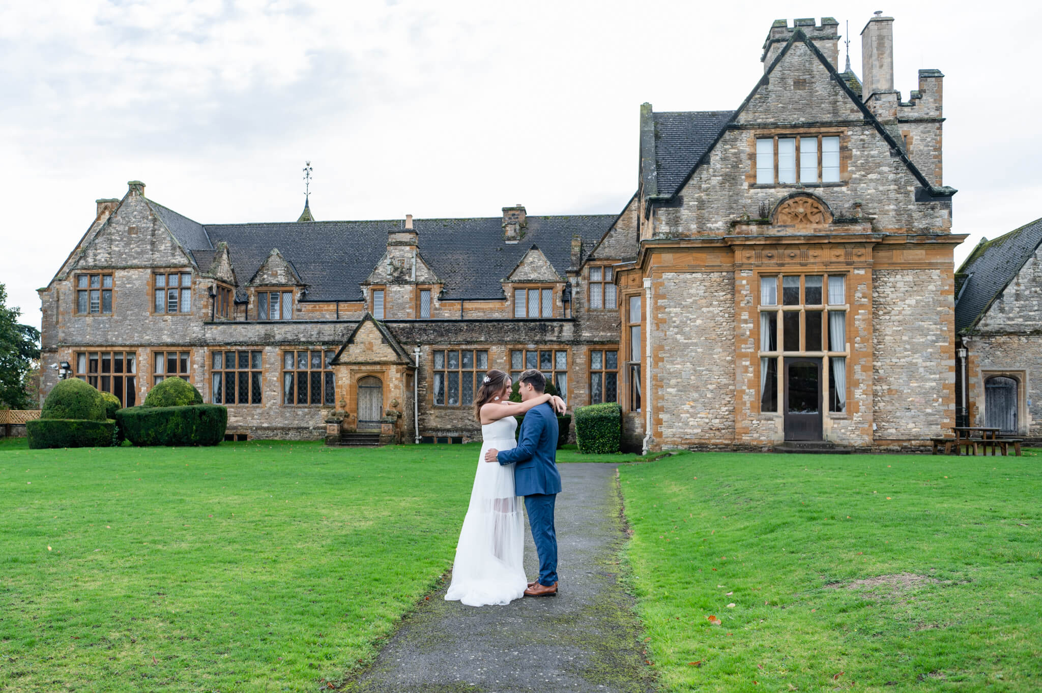 Couple photos at Winchester House Wedding Northamptonshire by Chloe Bolam