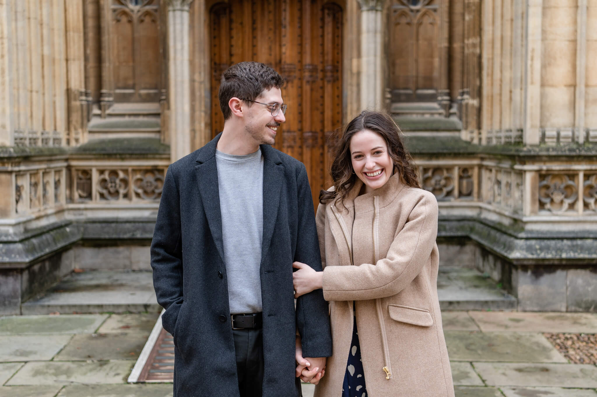 Oxford Engagement Session - Oxford Wedding Photographer - Couple photos at the Bodleian Libraries