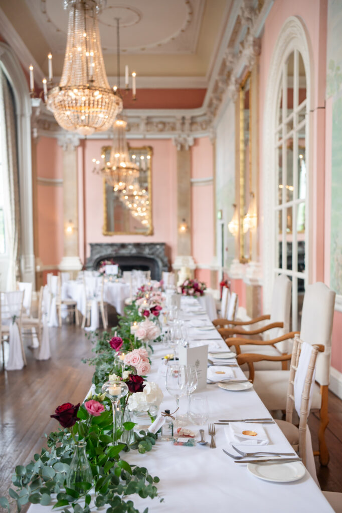 Wedding breakfast at Danesfield House