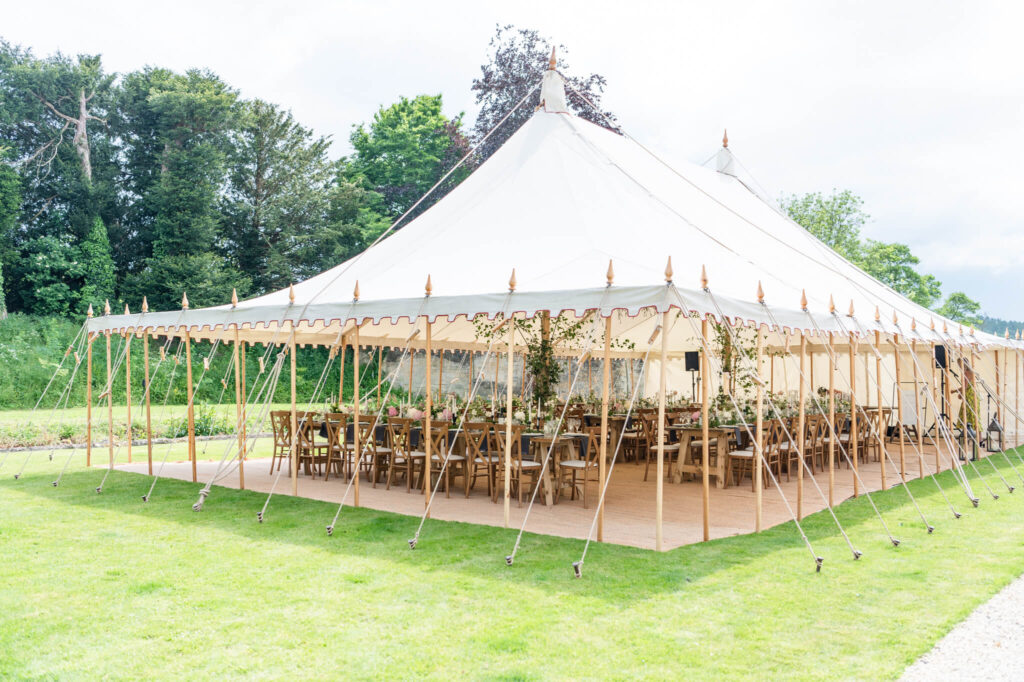 The Compton Gallery outdoor marquee wedding in the Cotswolds