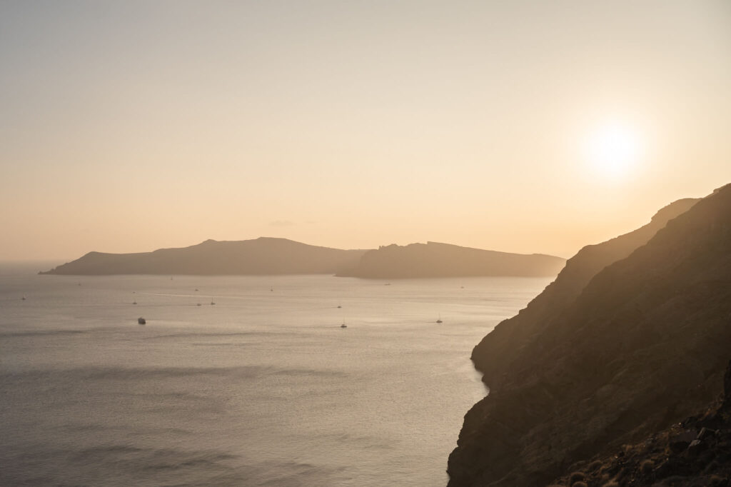 A destination wedding in Europe with the sea as a backdrop