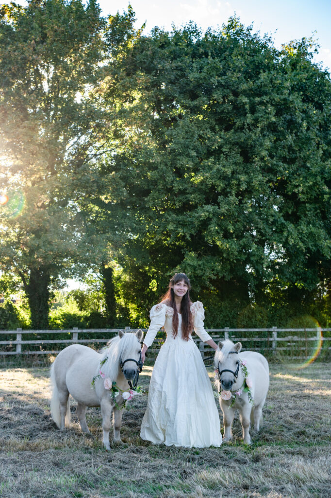 Pets at weddings such as horses adding a personal touch to wedding photos