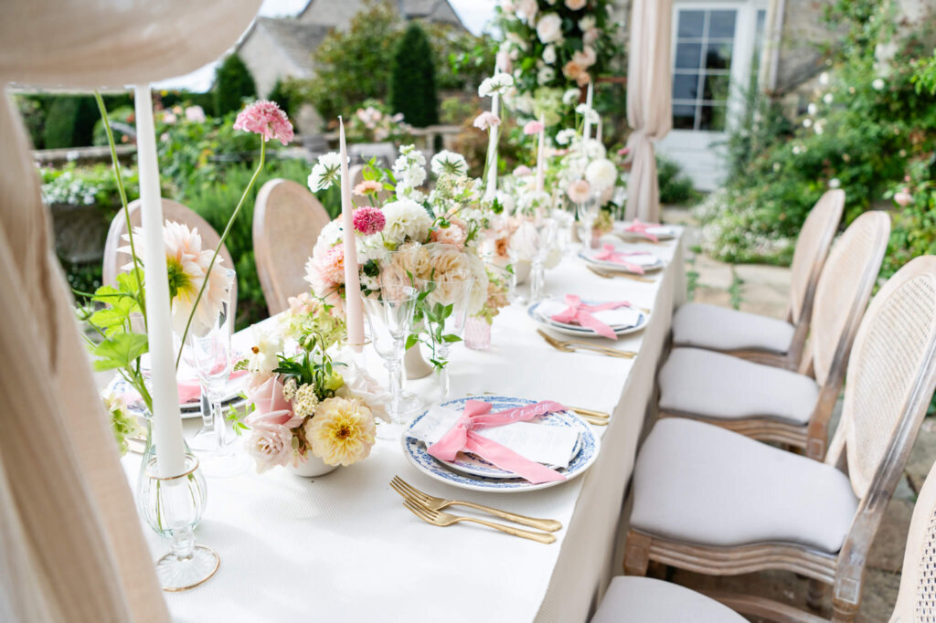 Outdoor wedding at Euridge Manor