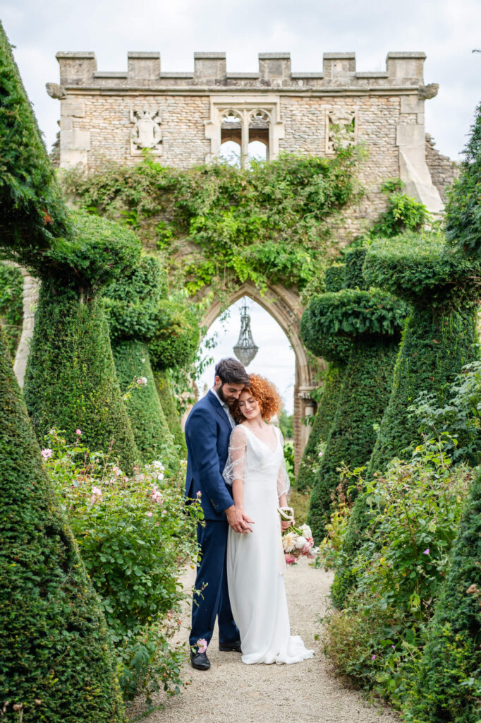 The Castle Arch at Euridge Manor. Luxury Cotswolds wedding photographer