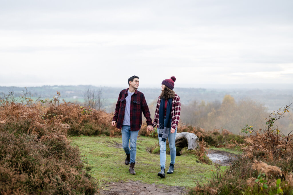 Bickerton Hill engagement photoshoot