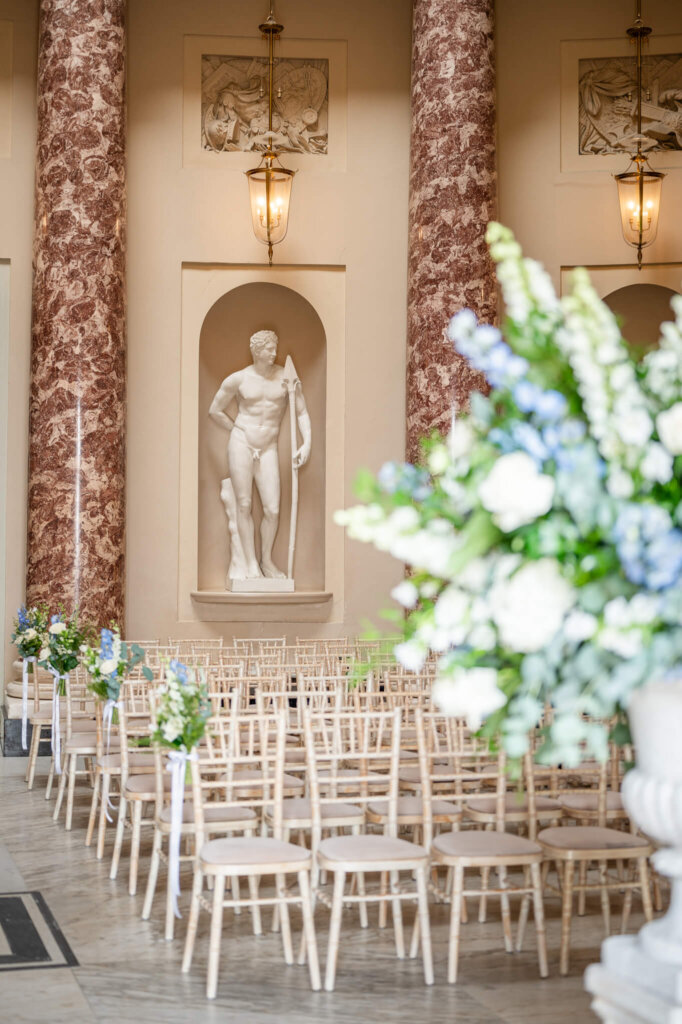 The Marble Saloon at Stowe House, a luxury UK wedding venue