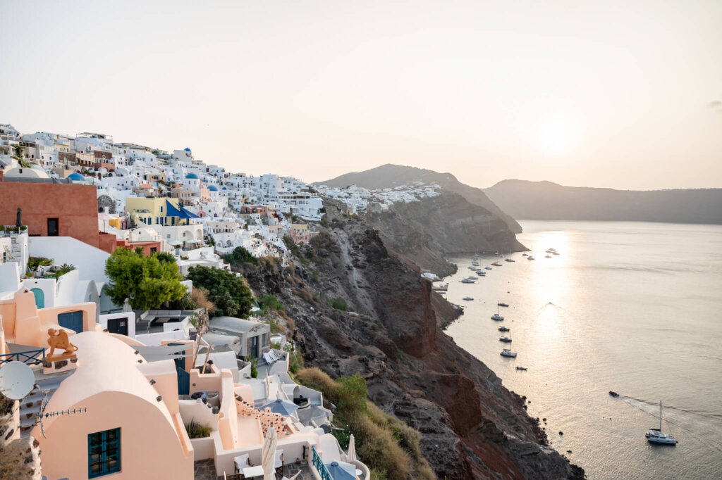 Santorini destination wedding photographer Chloe Bolam Photography