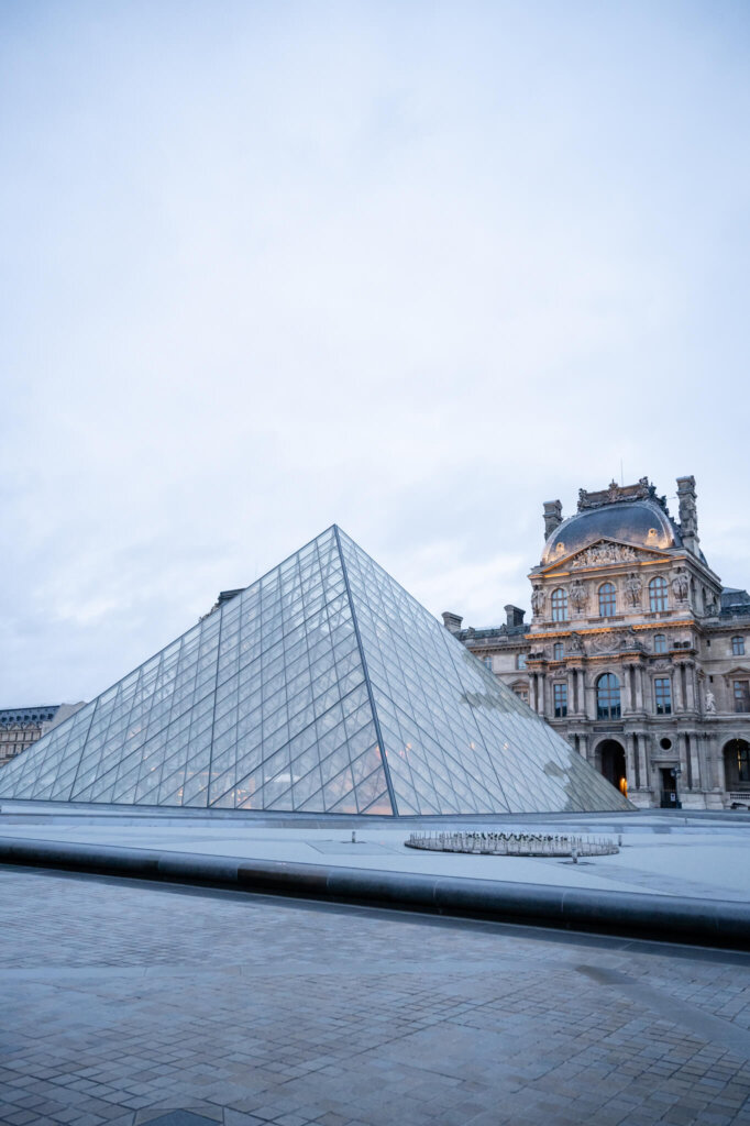 Paris Destination wedding by the Louvre