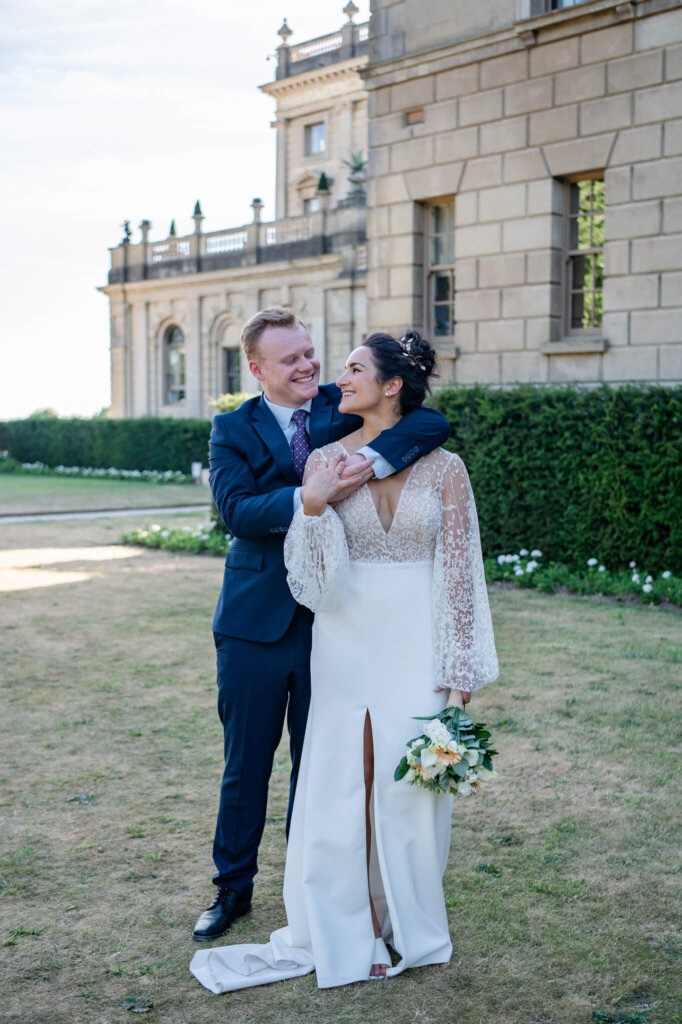 Cliveden House Hotel wedding portrait
