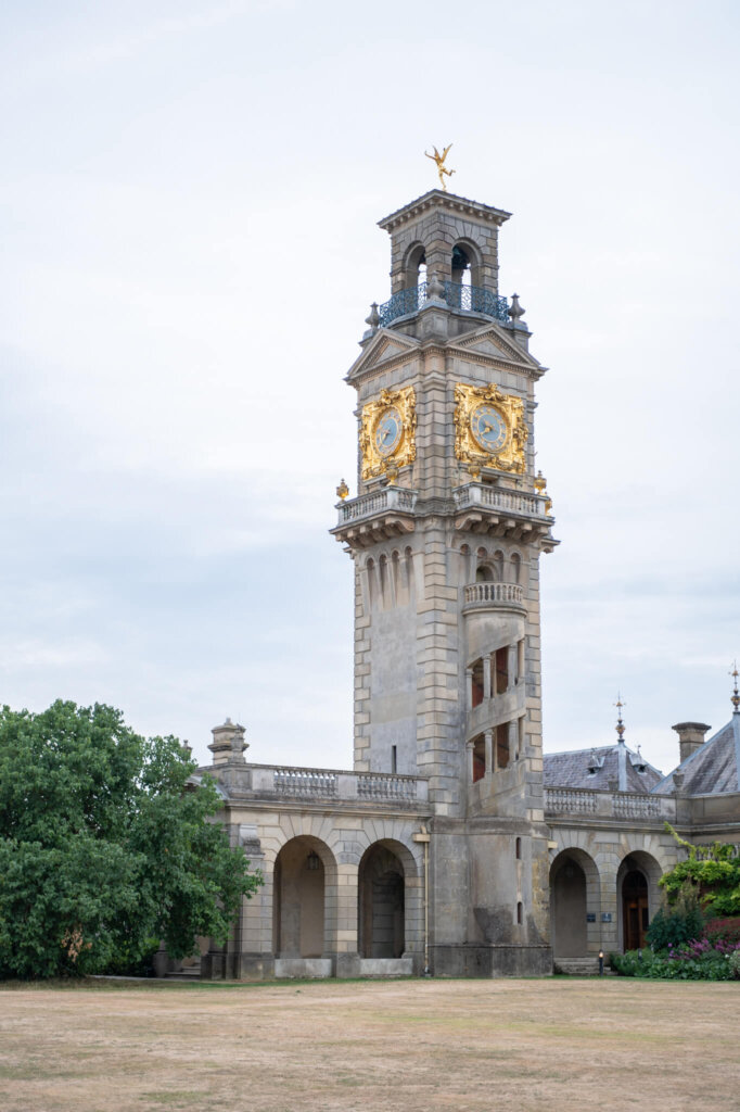 The clock tower at Cliveden House Hotel & Spa